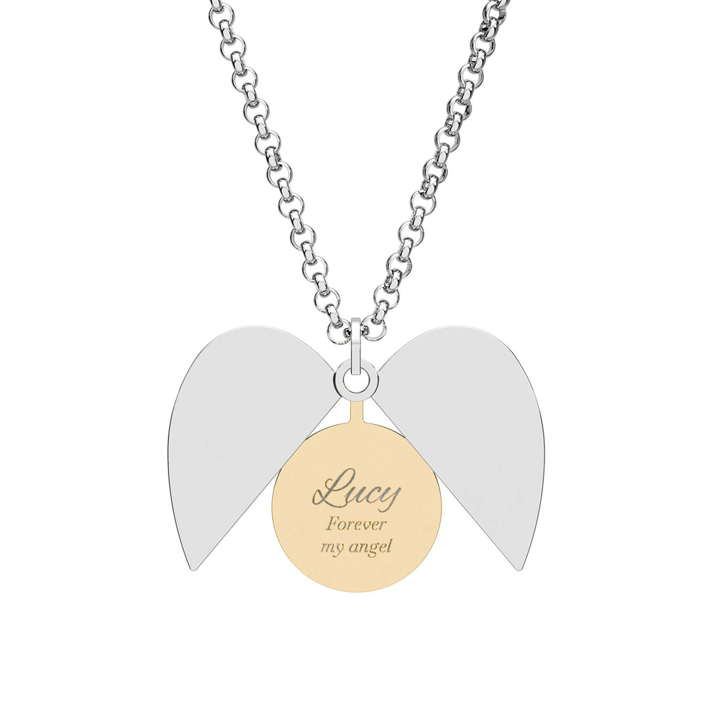 Guardian Angel Heart Necklace