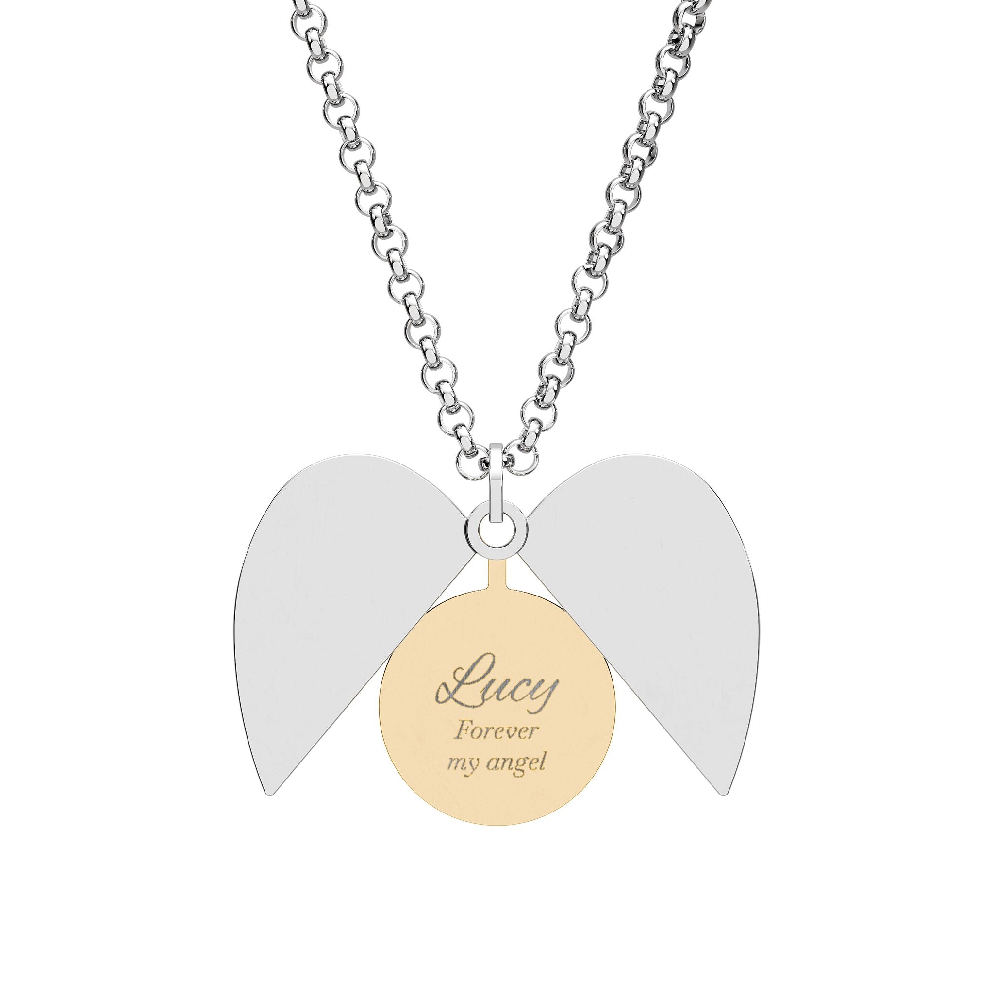 Guardian Angel Heart Necklace