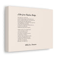 Personalized Rainbow Bridge Poem Canvas Art