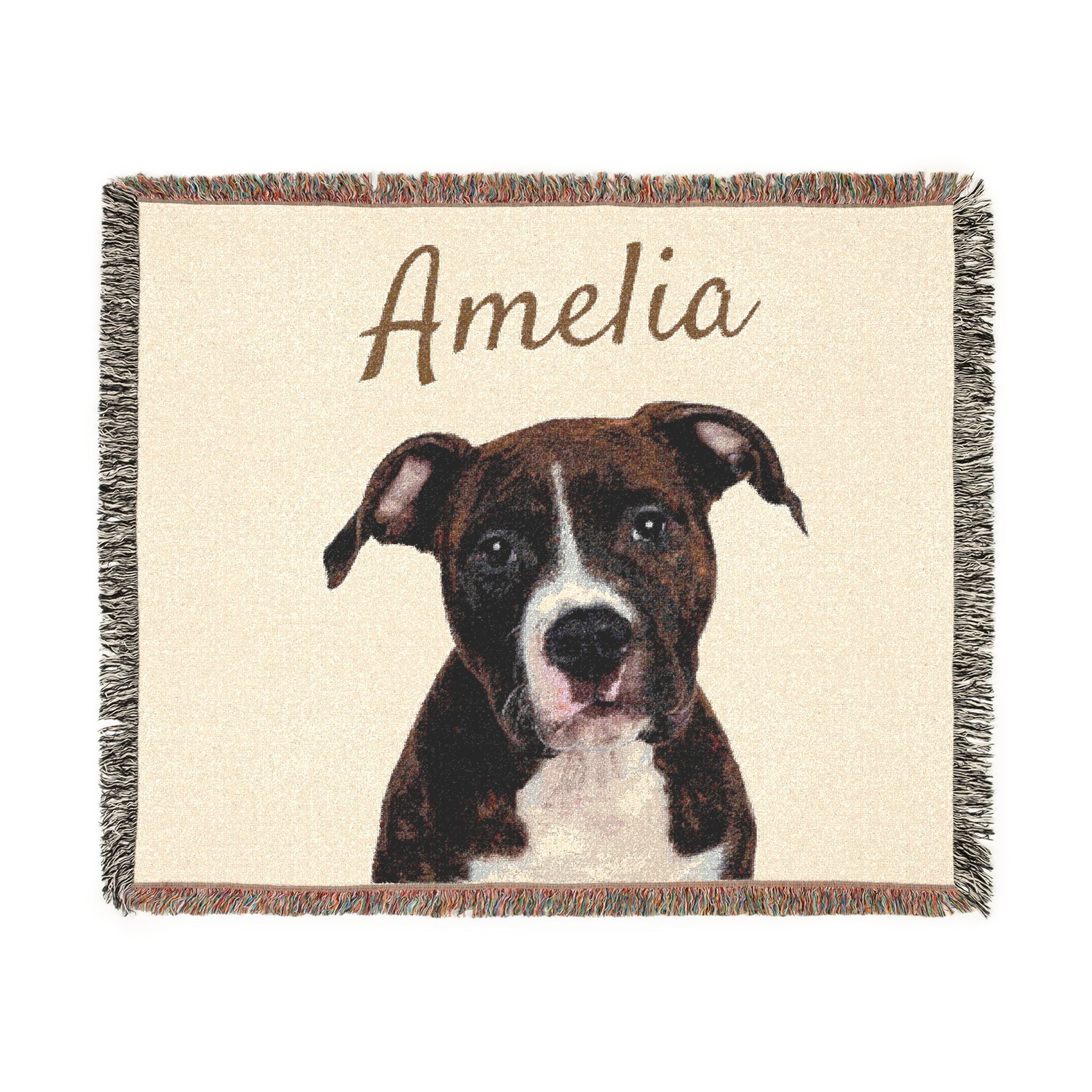Personalized Woven Pet Blanket
