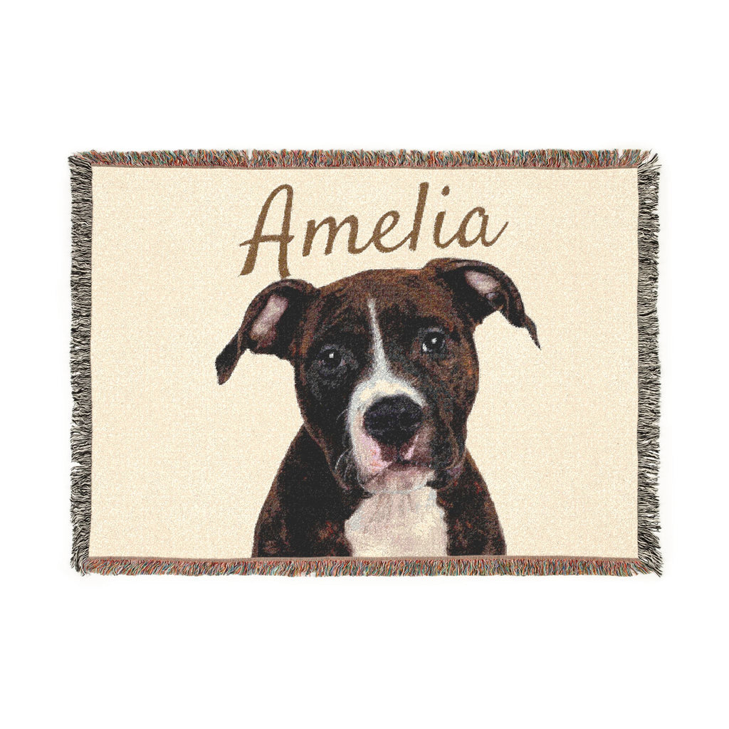 Personalized Woven Pet Blanket