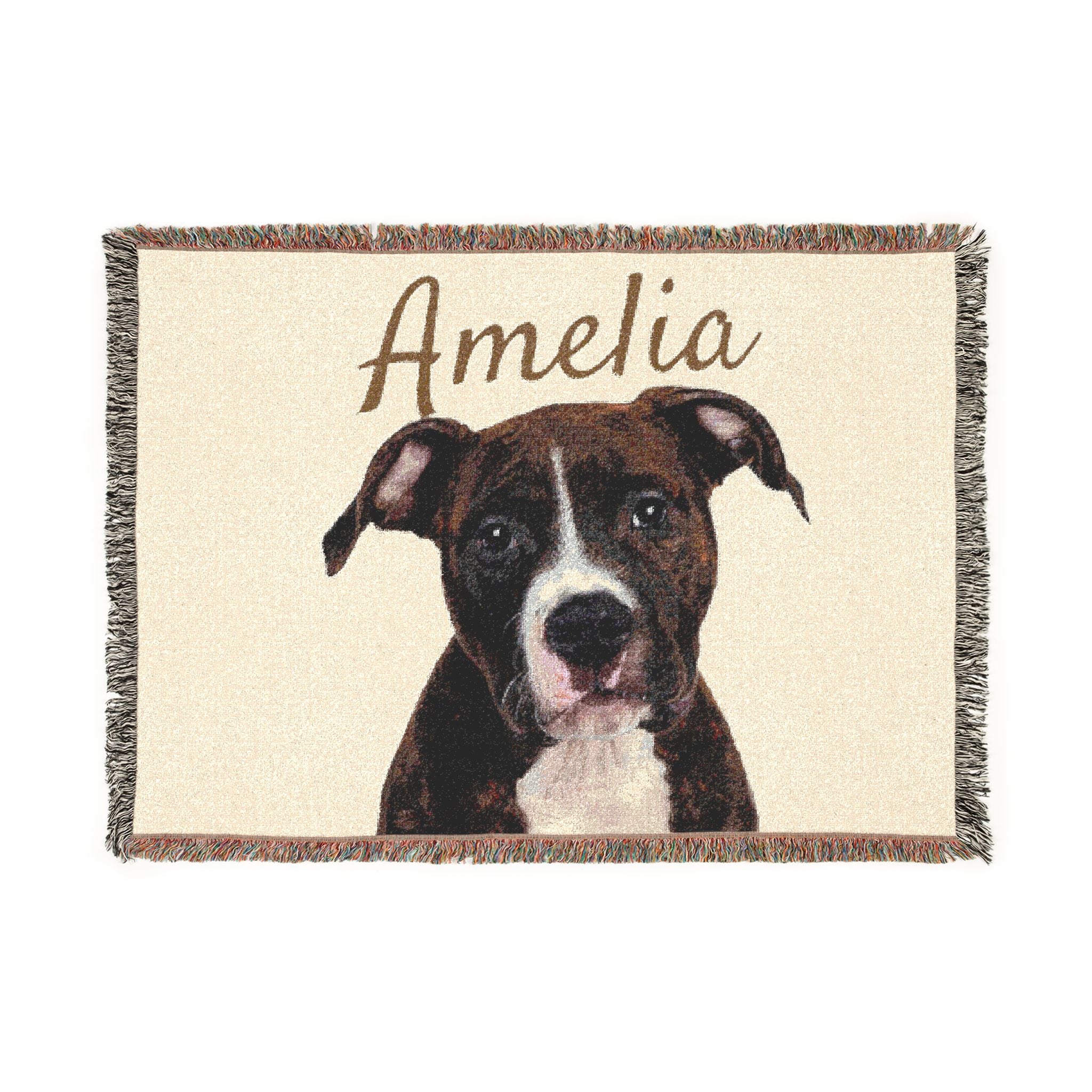 Personalized Woven Pet Blanket