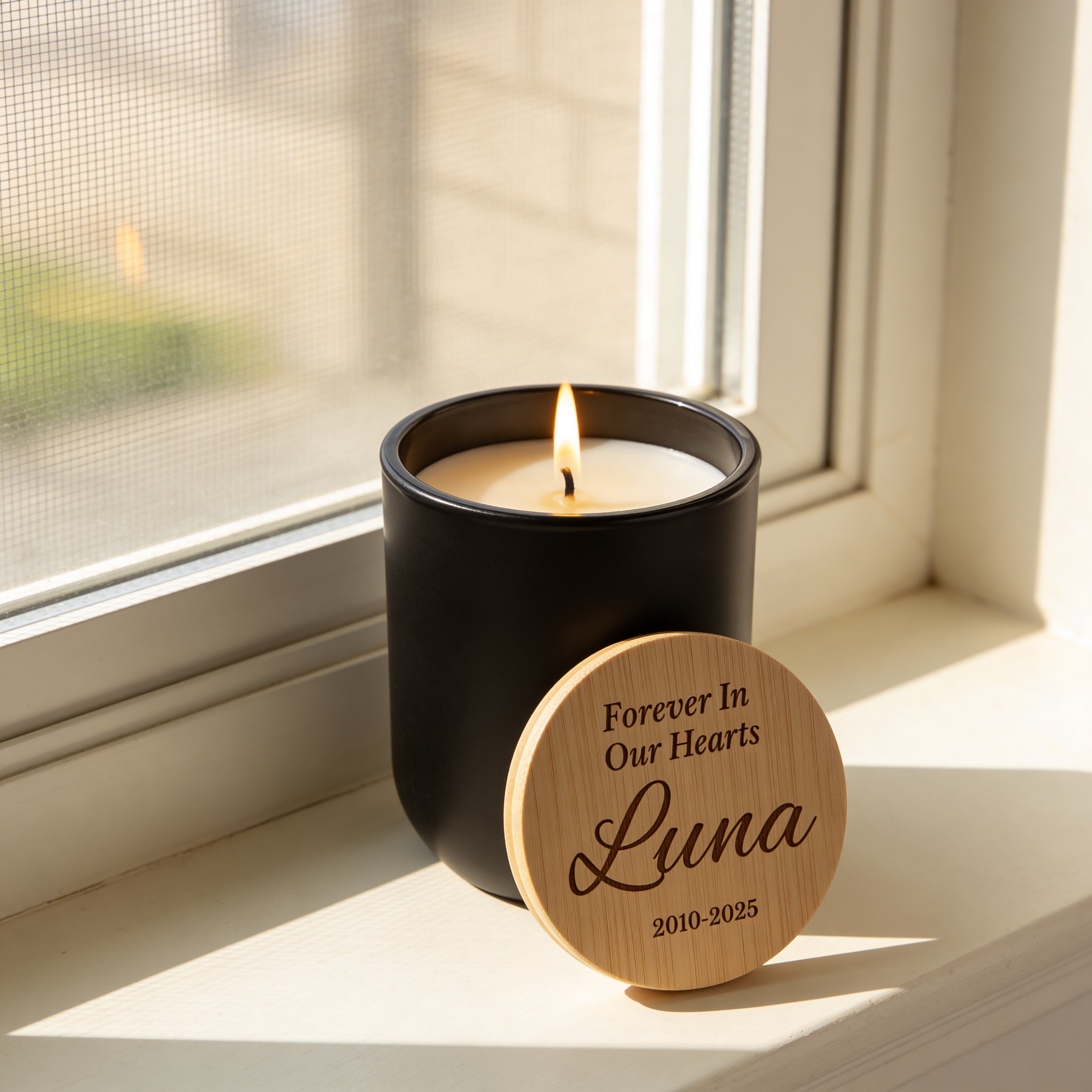 Personalized Memorial Soy Candle
