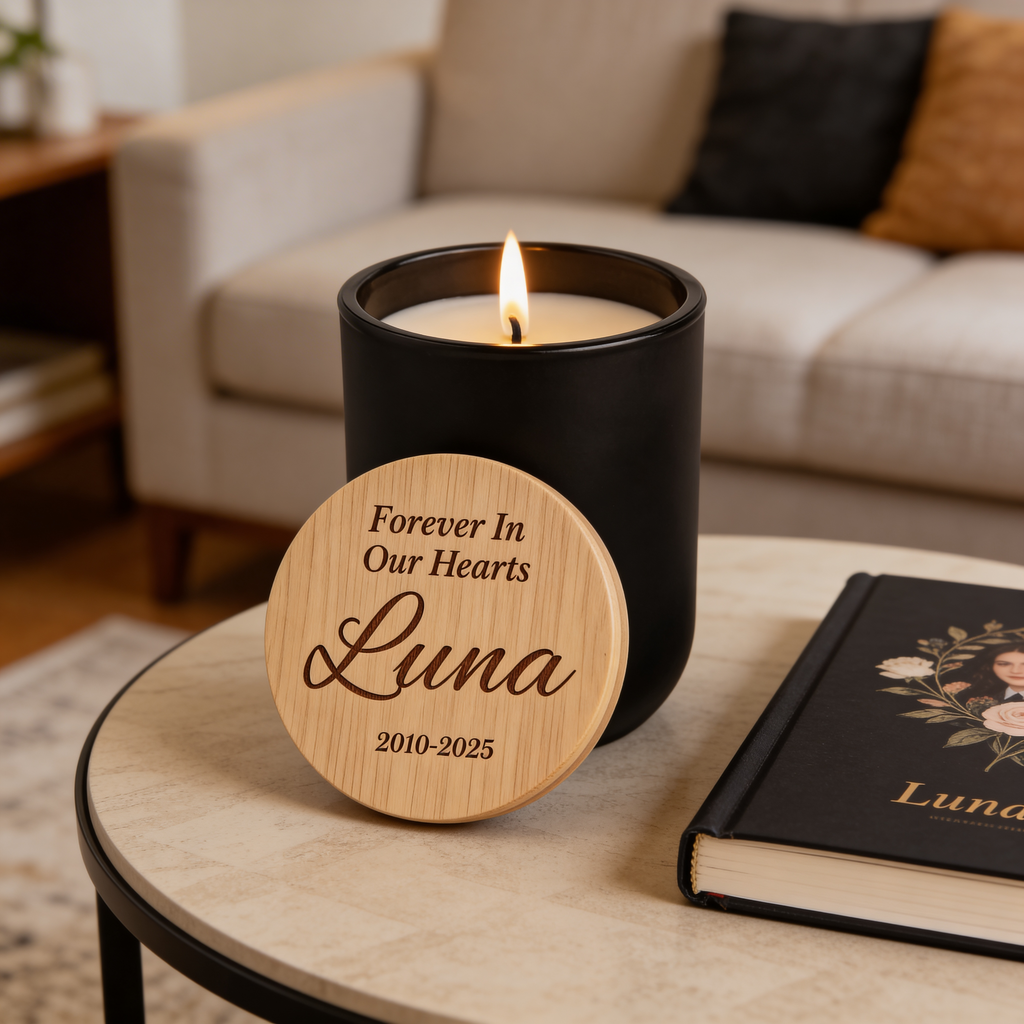 Personalized Memorial Soy Candle