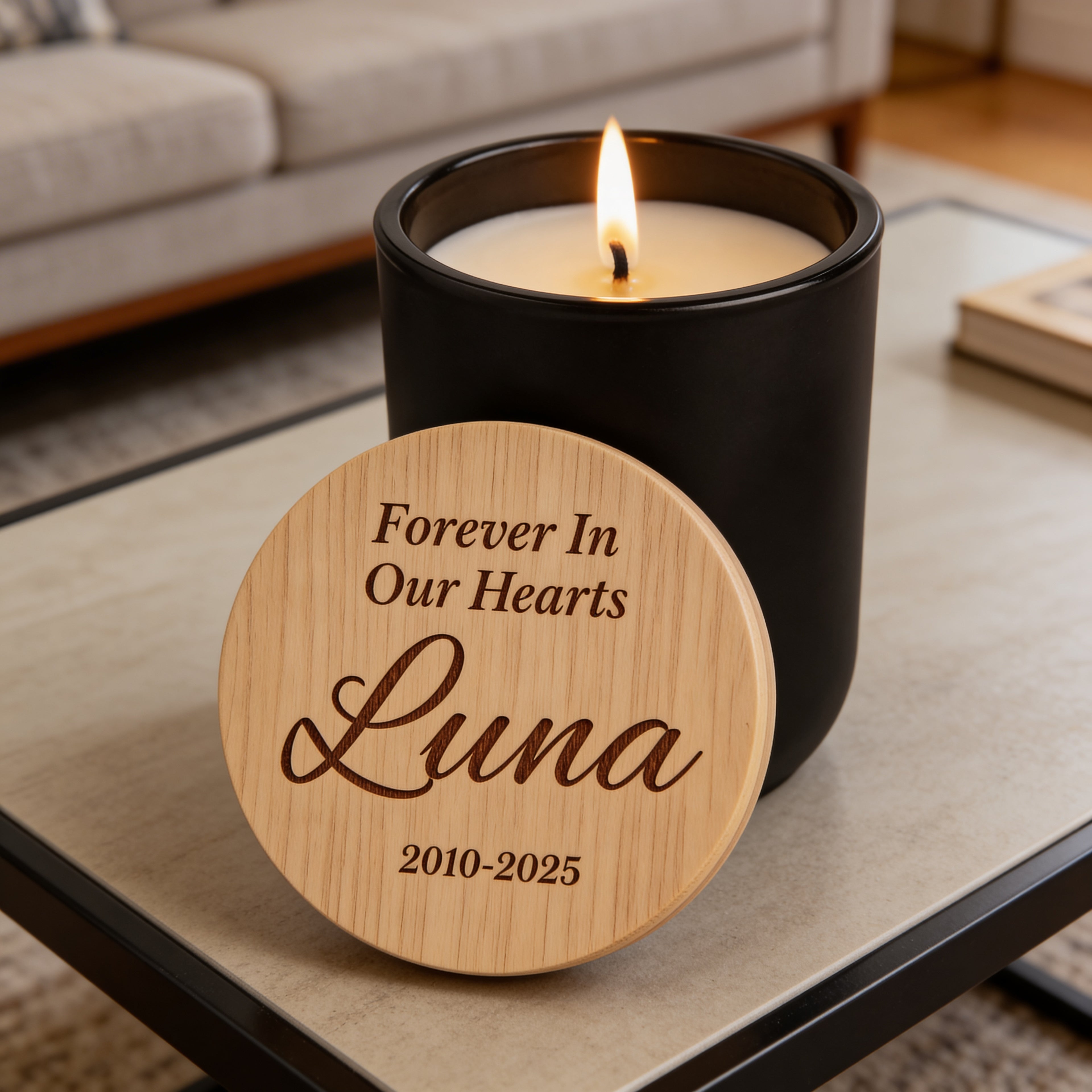 Personalized Memorial Soy Candle