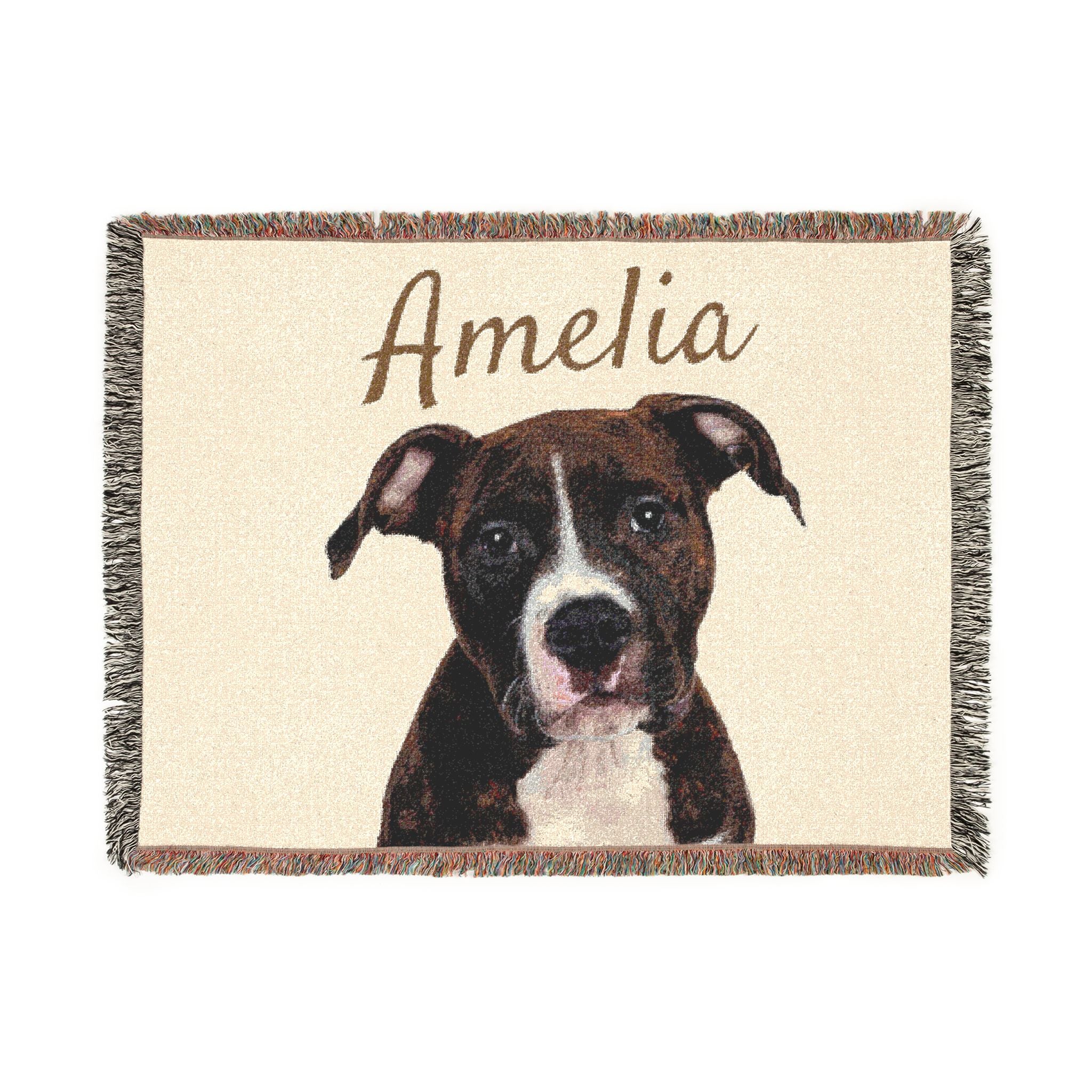 Personalized Woven Pet Blanket