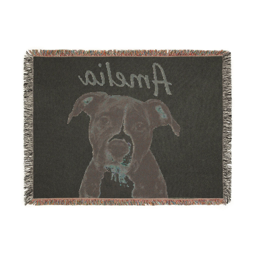 Personalized Woven Pet Blanket