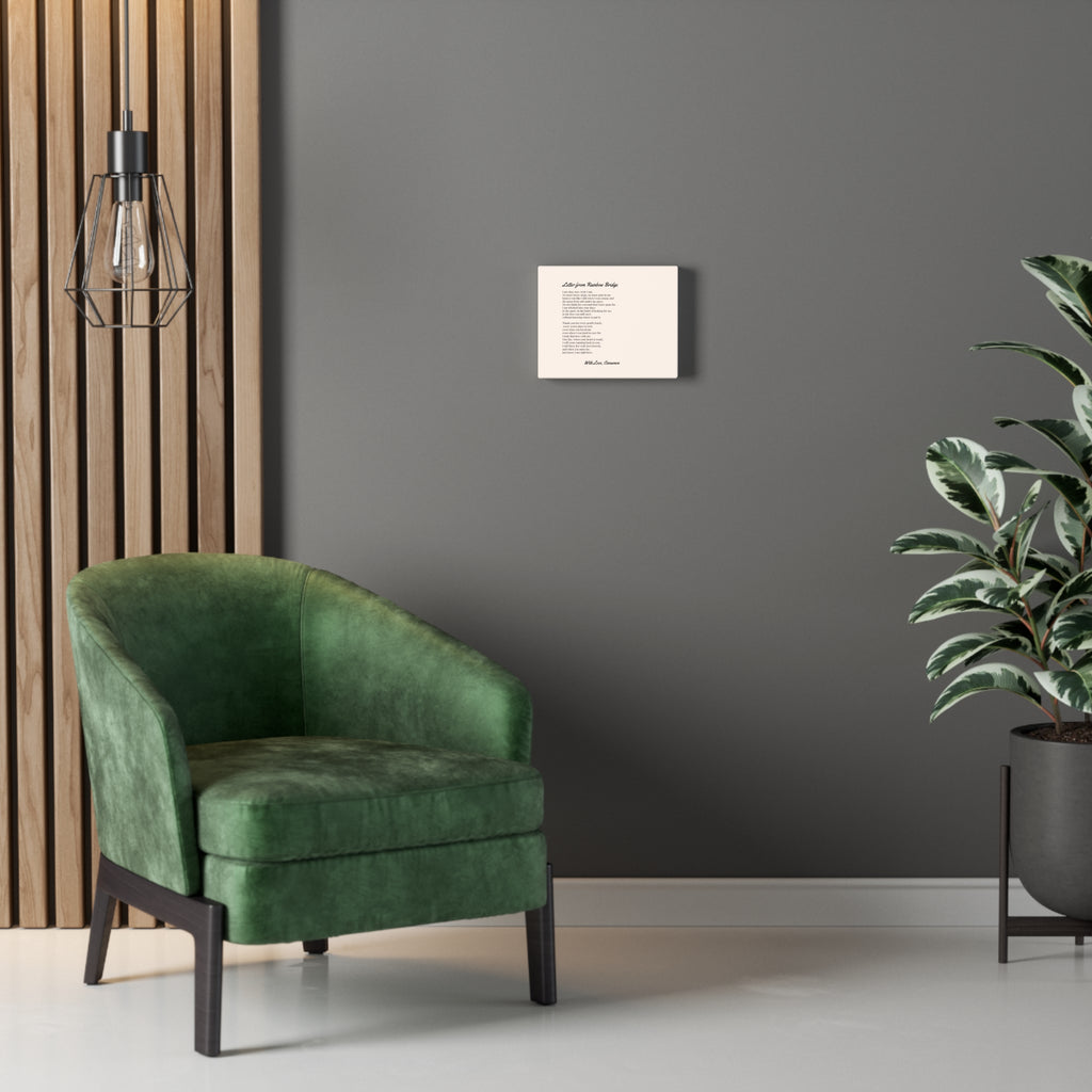 Personalized Rainbow Bridge Poem Canvas Art